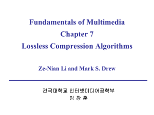 Chapter 7. Lossless compression algorithms
