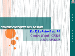 cc mix design - Panchayati Raj Engineers