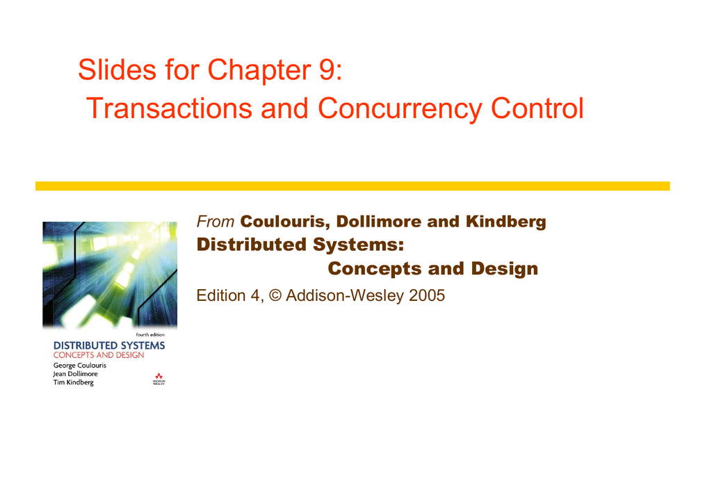 Transactions And Concurrency Control