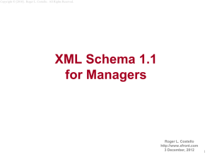 XML Schema 1.1 for Managers