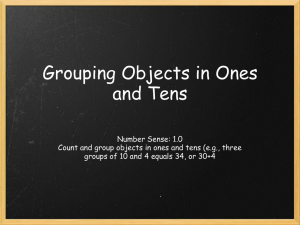 Grouping Objects in Ones and Tens