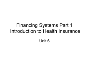Introduction to health insurance
