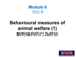 6_Behaviour(I) 動物福利的行為學