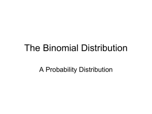 8-5 Part 2 Binomial Distribution Notes