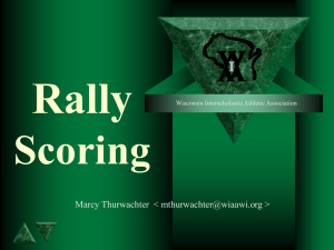 rally scoring - 2004 - Wisconsin Interscholastic Athletic Association