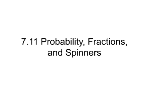 7.11 Probability, Fractions, and Spinners