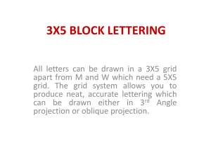 3X5 Lettering Flat