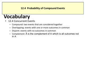 Probability of Compound Events PowerPoint