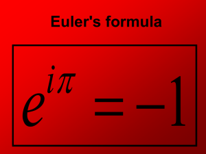 Euler`s formula