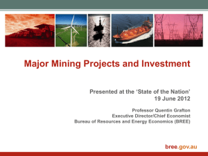 Major Mining Projects and Investment