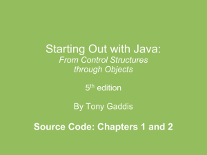 Starting Out with Java: From Control Structures through Objects 5th