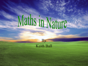 Maths in Nature