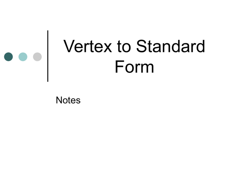 vertex-to-standard-form