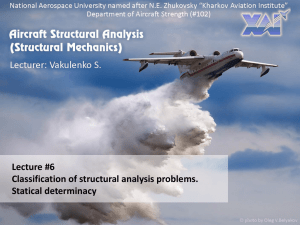 Classification of structural analysis problems.