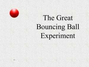 The Great Bouncing Ball Experiment