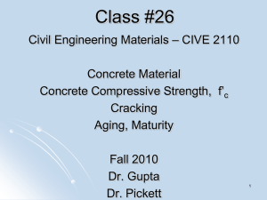 Class 26 CIVE 2110 Concrete Material_f`c_cracks