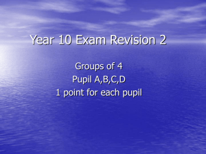 Y10 Exam Revision 2 Powerpoint