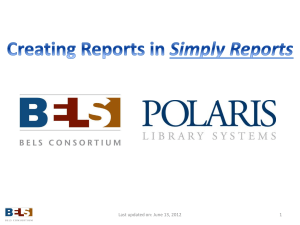 Using Simply Reports Tutorial