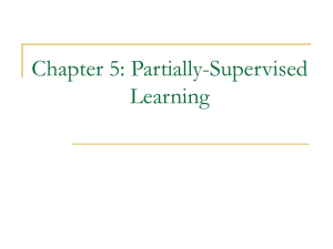 Partially supervised learning