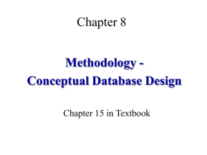 Methodology – Conceptual Database Design