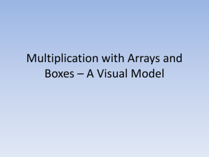 Multiplication with Arrays and Boxes
