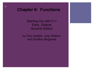 C++ Functions
