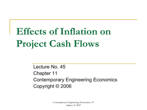 Effects of Inflation on Project Cash Flows