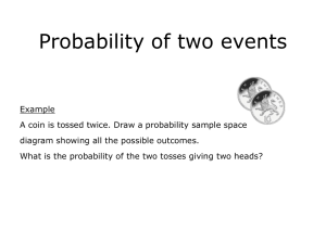 Probability of two events
