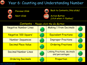 Counting and Understanding Number Yr 6