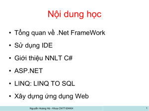 BAI GIANG LAP TRINH WEB BANG ASP,NET