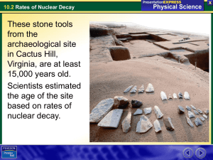 10.2 Rates of Nuclear Decay