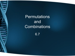 6.7 Permutations n Combinations (Copping)