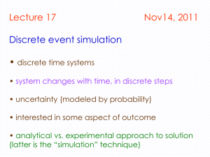 Discrete Event Simulation