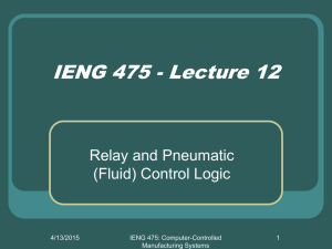 Relay and Pneumatic (Fluid) Control Logic