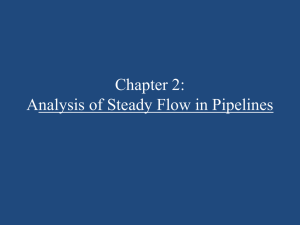 Chapter 2: Analysis of Steady Flow in Pipelines