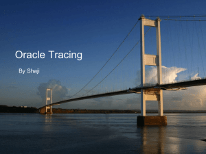 Oracle Tracing Session