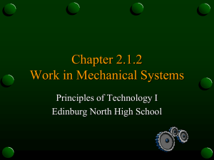 Chapter 2.1.1 Work in Mechanical Systems - Zamorascience