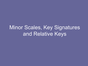 Minor Scales, Key Signatures and Relative Keys