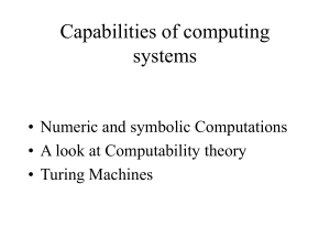 Symbolic Computing and Computability