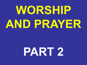 Worship and prayer. Part 2 - Greatbarr Church of Christ, Birmingham