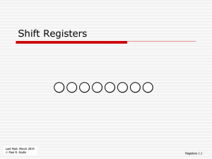 PPT: Shift Registers