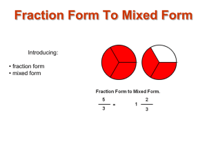 Fraction to Mixed - Visual Fractions