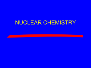 Chapter 22 - Nuclear Chemistry