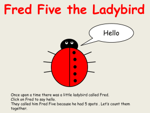 Fred Five the Ladybird