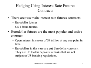 Hedging Using Interest Rate Futures Contracts