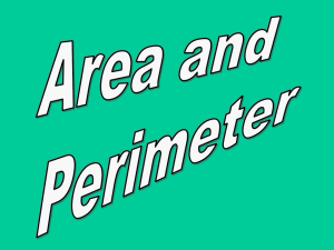 area and perimeter - Pacoima Charter School