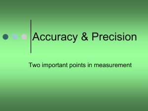 Accuracy & Precision - Duarte Unified School District