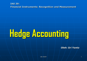 IAS 39 Hedge Accounting