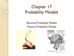 Chapter 17 The Binomial and Poisson Models