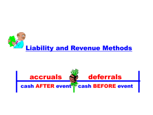 Liability and Revenue Methods